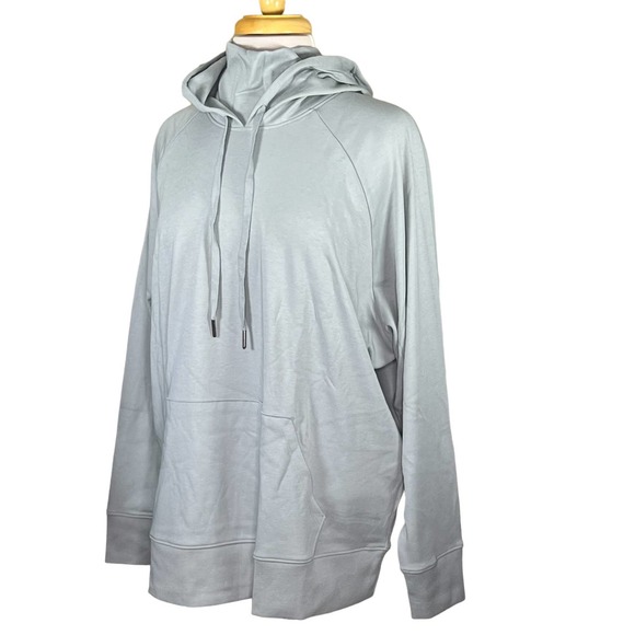 Universal Standard Women’s Funnel Neck Gray Hoodie Medium = 18-20 - Picture 13 of 13